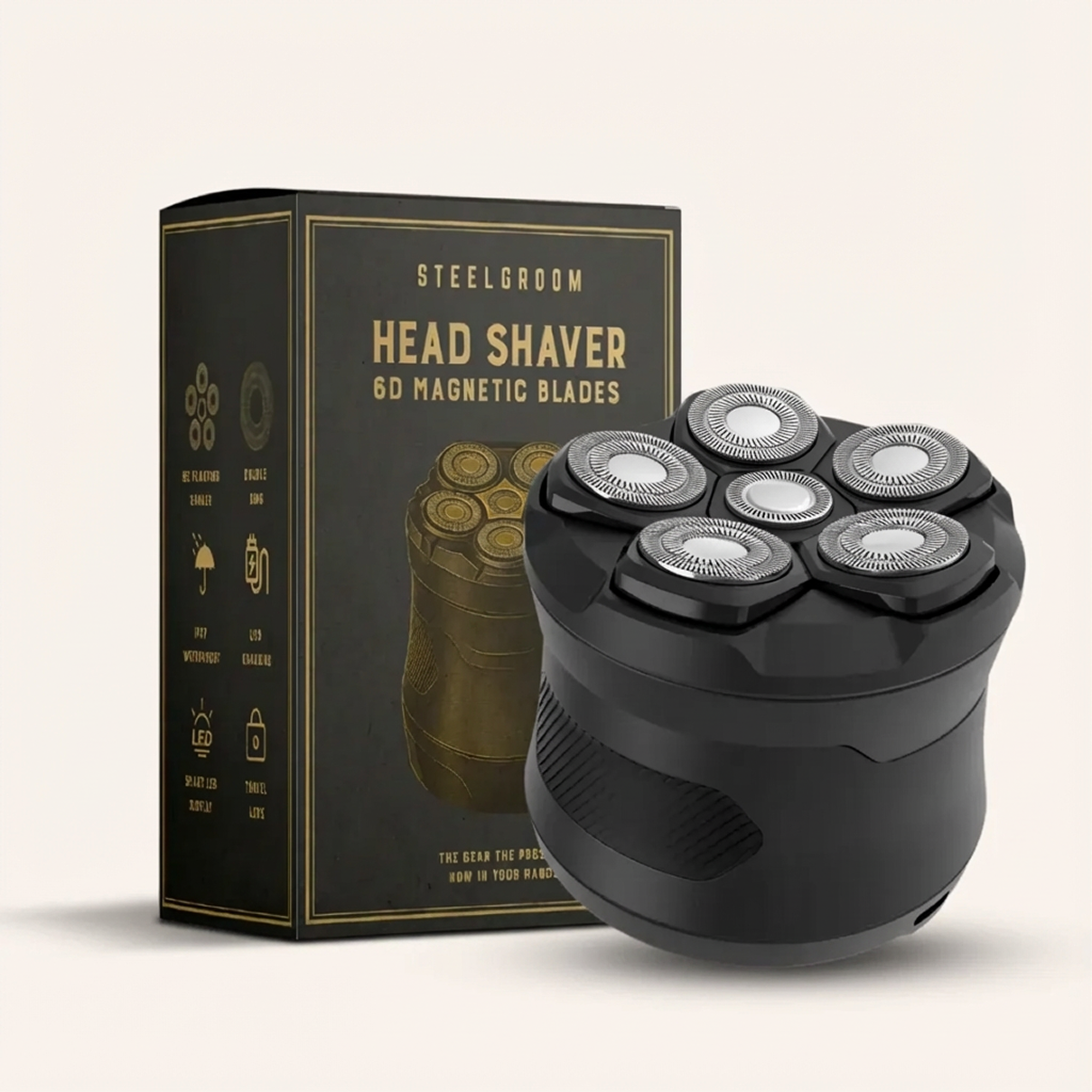 Head Shaver 6D Magnetic Blades